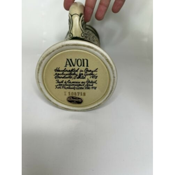 Vintage 1978 AVON Fishing Lidded Beer Stein Mug Rainbow Trout Hunting Dog - Picture 7 of 8